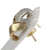 Boucles d'oreilles d'occasion  2 ors 750 diamants