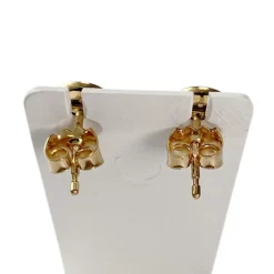 Boucles d'oreilles d'occasion or 750 jaune diamant
