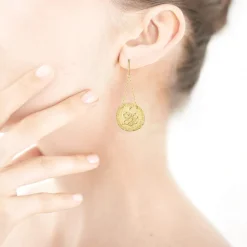 Boucles d'oreilles dorées