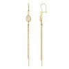 Boucles d'oreilles dorées nacres d'imitation