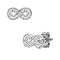 Boucles d'oreilles FOSSIL argent 925 infini et zirconias