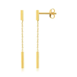 Boucles d'oreilles or 375 jaune