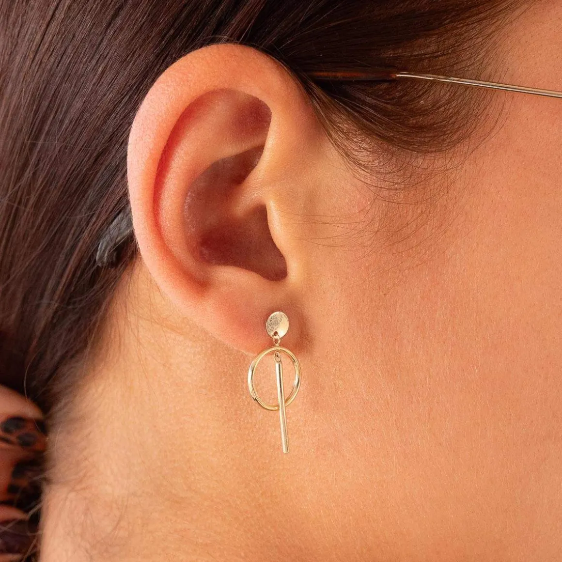 Boucles d'oreilles or 375 jaune