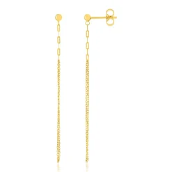 Boucles d'oreilles or 375 jaune