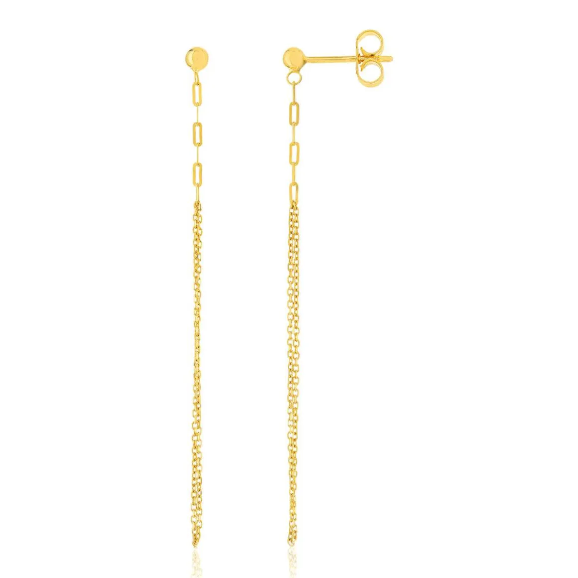 Boucles d'oreilles or 375 jaune