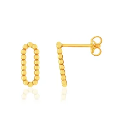 Boucles d'oreilles or 375 jaune