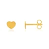 Boucles d'oreilles or jaune 375 coeur