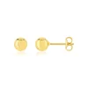 Boucles d'oreilles or 375 jaune diam 5 mm