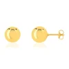 Boucles d'oreilles or 375 jaune diam. 9 mm