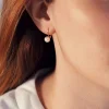 Boucles d'oreilles or jaune 375 dormeuses perles de culture de Chine