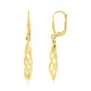 Boucles d'oreilles or 375 jaune dormeuses