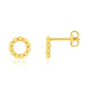 Boucles d'oreilles or 375 jaune, motif boules