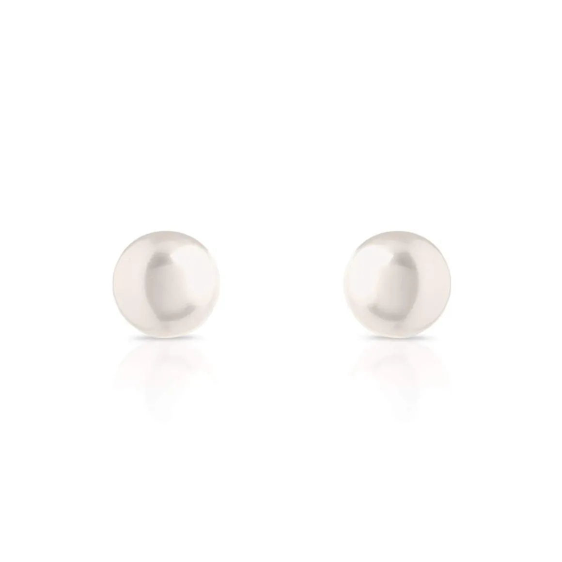 Boucles d'oreilles or 750 jaune perles de culture de Chine