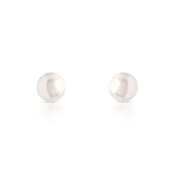 Boucles d'oreilles or 750 jaune perle de culture de Chine