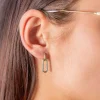 Boucles d'oreilles or 375 jaune pendants