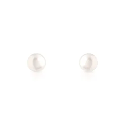 Boucles d'oreilles or 750 jaune perles de culture de Chine