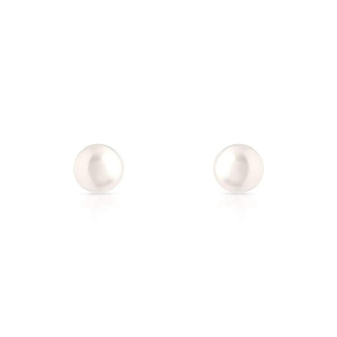 Boucles d'oreilles or 750 jaune perles de culture de Chine