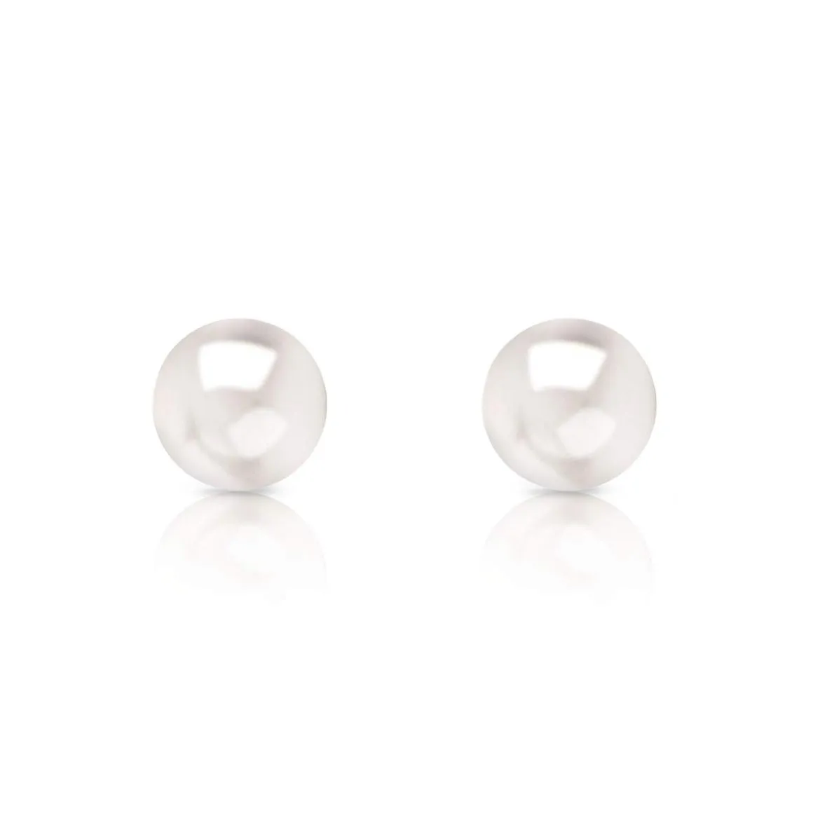 Boucles d'oreilles or 750 jaune perles de culture de Chine