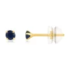 Boucles d'oreilles or jaune 375 saphirs