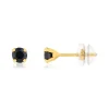 Boucles d'oreilles or jaune 375 saphirs