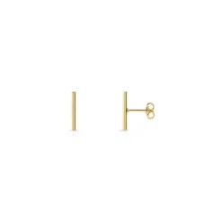 Boucles d'oreilles or 375 jaune tige