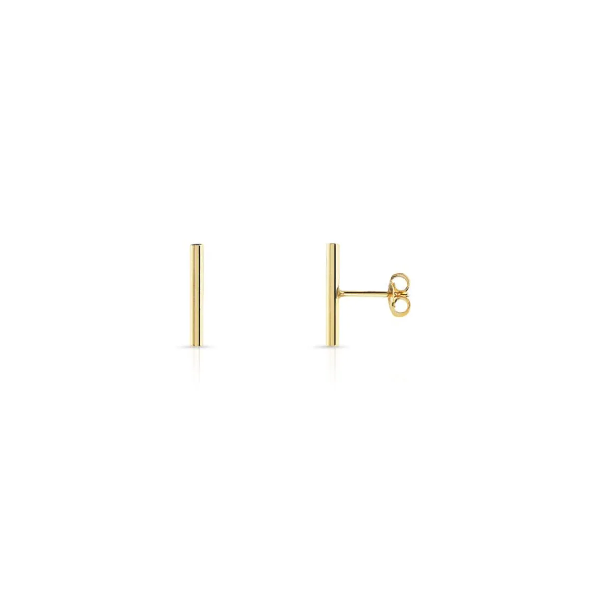 Boucles d'oreilles or 375 jaune tige