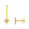 Boucles d'oreilles or 375 jaune zircconias