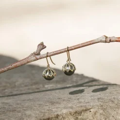 Boucles d'oreilles or 375 pendants perles de culture de Tahiti