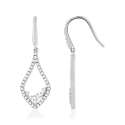 Boucles d'oreilles pendants argent 925 zirconias