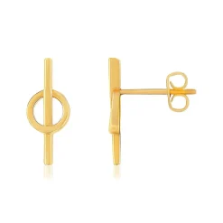 Boucles d'oreilles plaqué or jaune