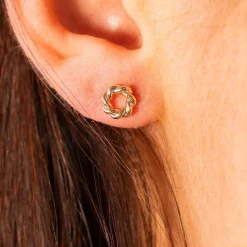 Boucles d'oreilles plaqué or jaune