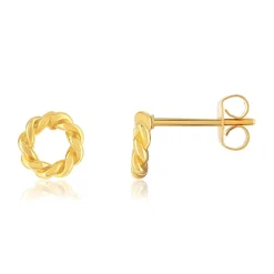 Boucles d'oreilles plaqué or jaune