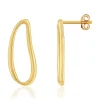 Boucles d'oreilles plaqué or pendants