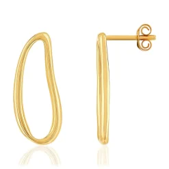 Boucles d'oreilles plaqué or pendants