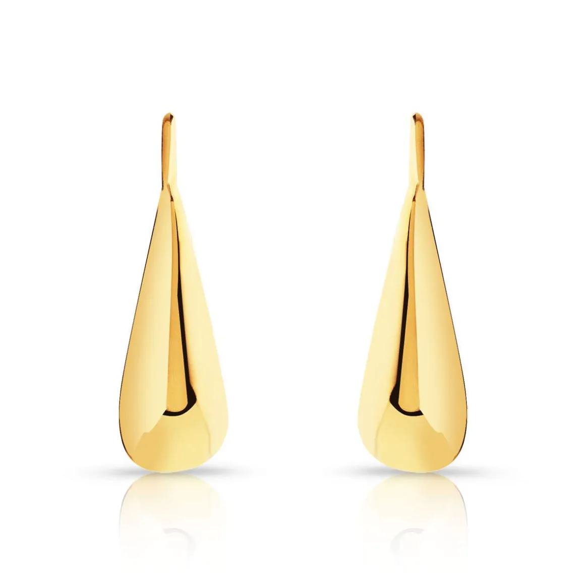 Boucles d'oreilles plaqué or pendants