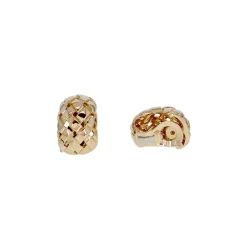 Boucles oreilles d'occasion VAN CLEEF & ARPELS Cannage or jaune 750/1000