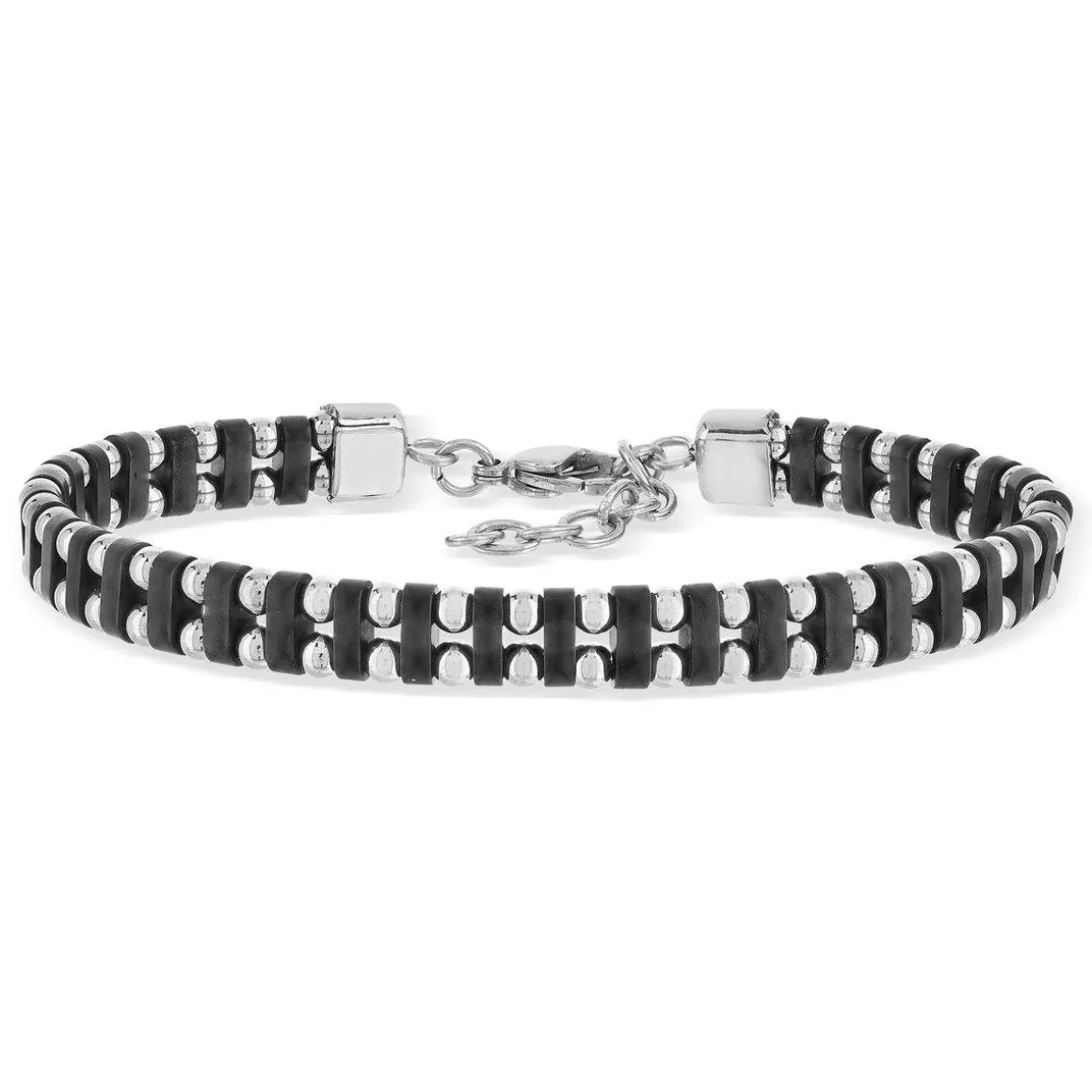 Bracelet acier bicolore 22 cm