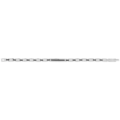 Bracelet acier bicolore noir 21 cm