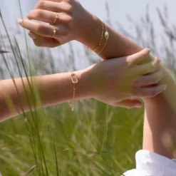 Bracelet acier jaune 21 cm