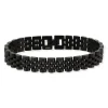 Bracelet acier noir 21 cm