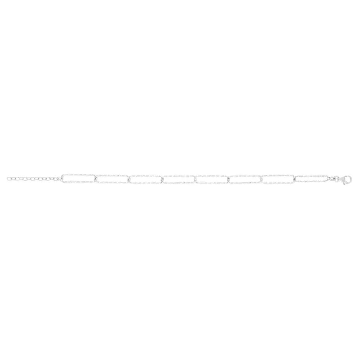 Bracelet argent 925 19 cm maillons ciselés