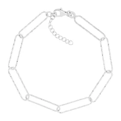 Bracelet argent 925 19 cm maillons ciselés