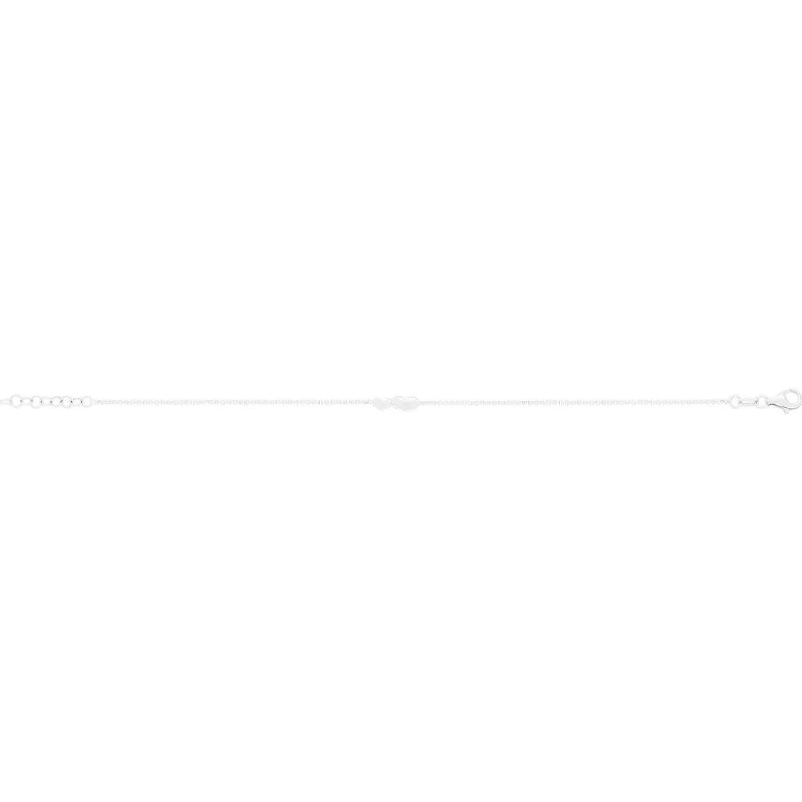 Bracelet argent 925 coeurs