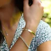 Bracelet argent 925 cristal bleu 18 cm