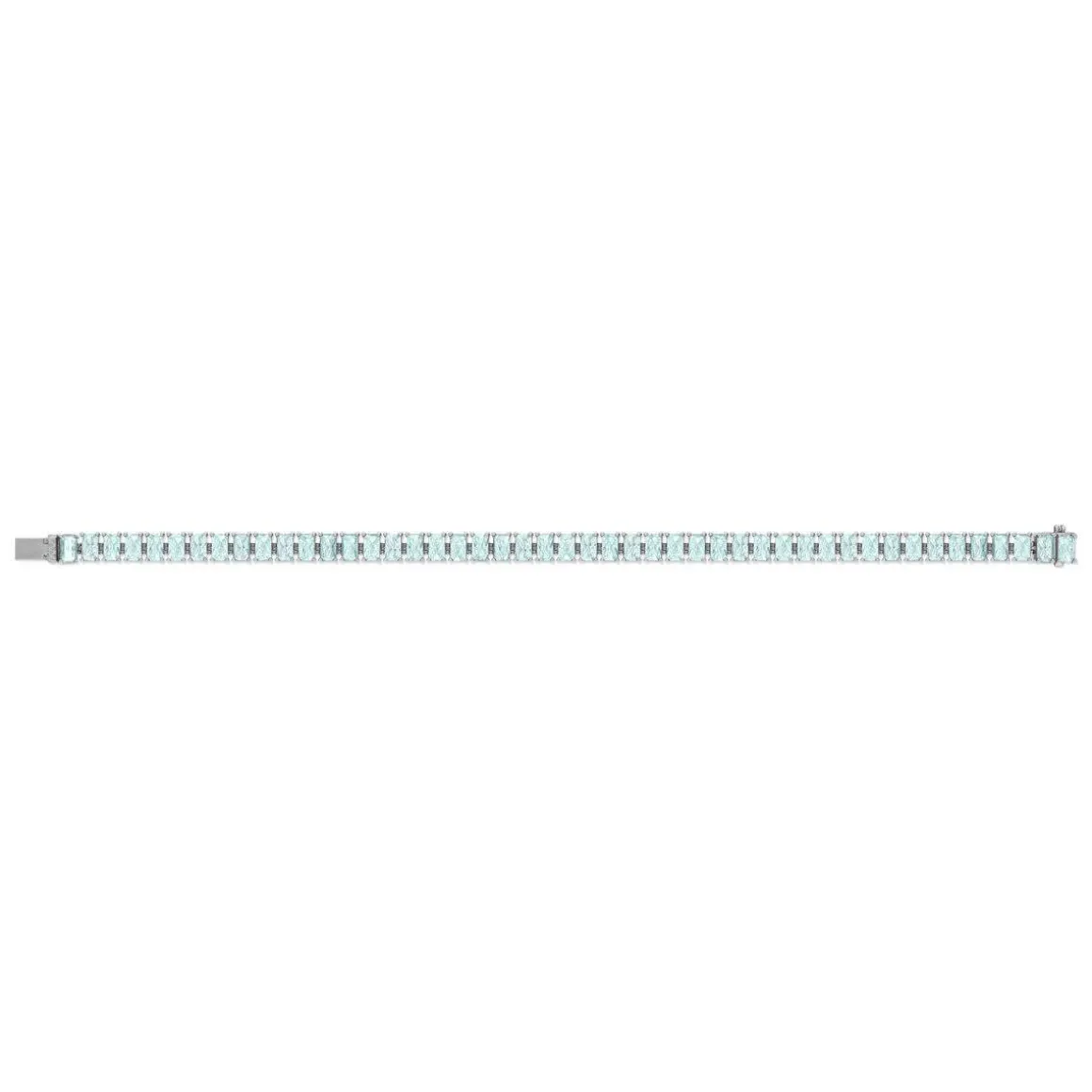 Bracelet argent 925 cristal bleu 18 cm