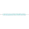 Bracelet argent 925 cristal bleu 19cm
