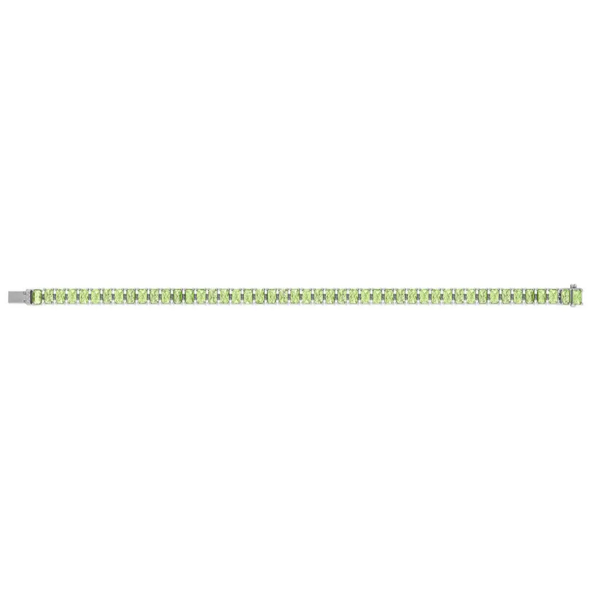 Bracelet argent 925 cristal vert 18 cm