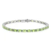 Bracelet argent 925 cristal vert