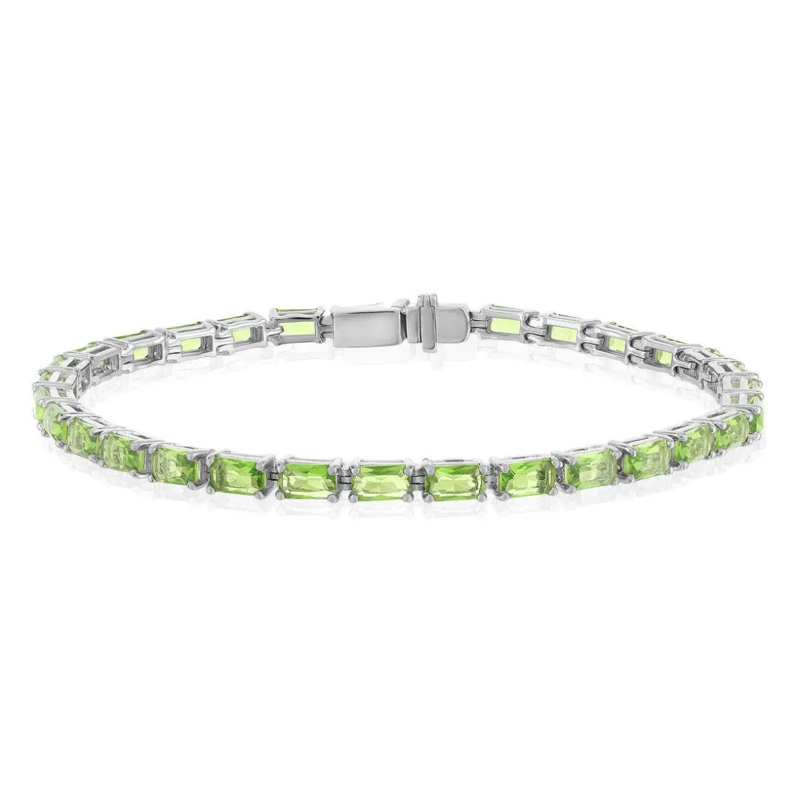 Bracelet argent 925 cristal vert