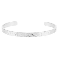 Bracelet argent 925 effet martelé 56 mm